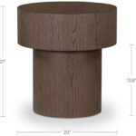 Corey Side Table Dark Brown FC-1025-20 FC 1025 20 70 dim