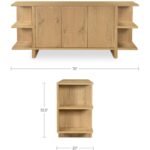 Casey Sideboard Rustic Oak 5 Casey Sideboard Rustic Oak FC-1027-24 FC 1027 24 70 dim