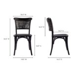 Churchill Dining Chair Antique Black (Set of 2) 39 Churchill Dining Chair Antique Black (Set of 2) FG-1001-02 FG 1001 02 70