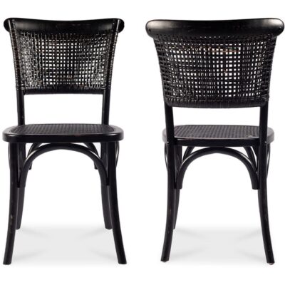 Churchill Dining Chair Antique Black (Set of 2) FG-1001-02 FG 1001 02 82