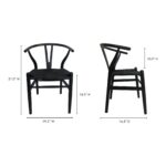 Ventana Dining Chair Black (Set of 2) 24 Ventana Dining Chair Black (Set of 2) FG-1015-02 FG 1015 02 70