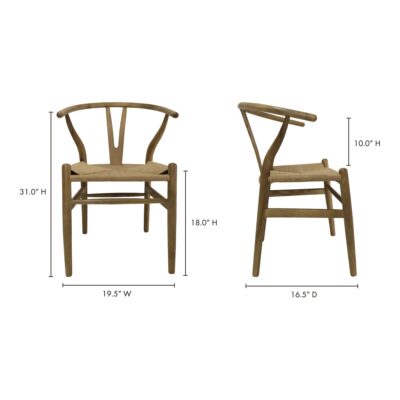 Ventana Dining Chair Natural (Set of 2) FG-1015-24 FG 1015 24 70