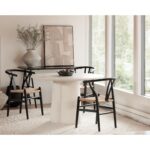 Ventana Dining Chair Black And Natural (Set of 2) 20 Ventana Dining Chair Black And Natural (Set of 2) FG-1015-37 FG 1015 37 50