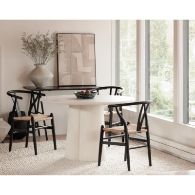 Ventana Dining Chair Black And Natural (Set of 2) FG-1015-37 FG 1015 37 50