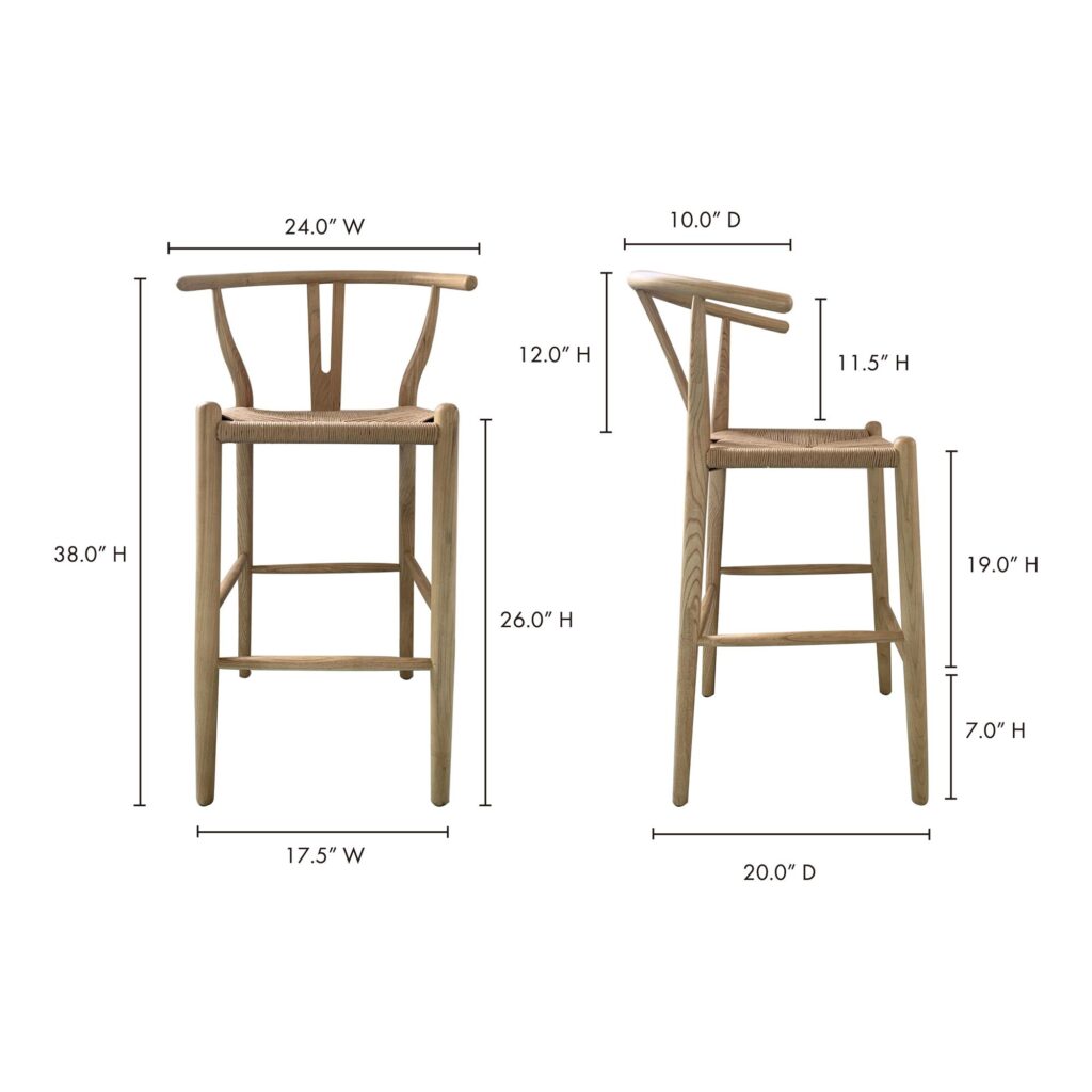 Ventana Counter Stool Natural - Image 7