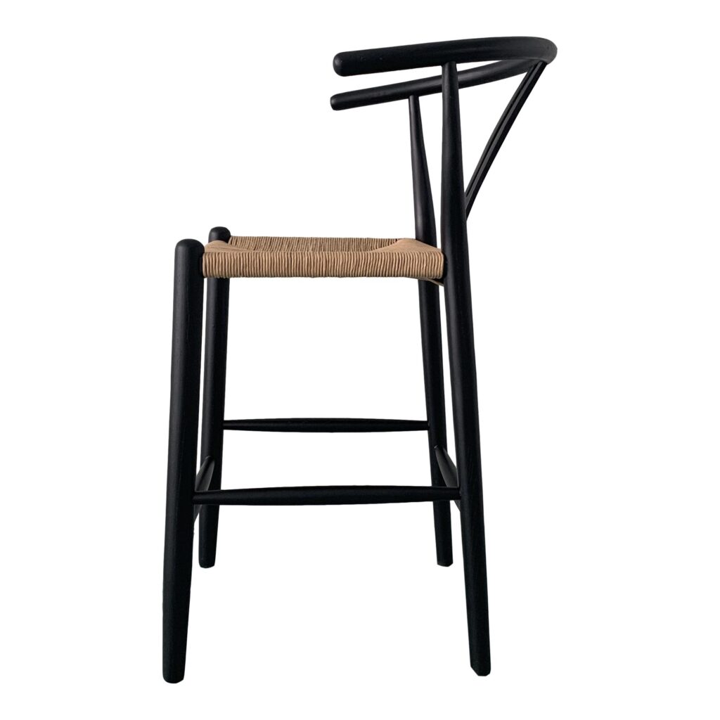 Ventana Counter Stool Black And Natural - Image 3