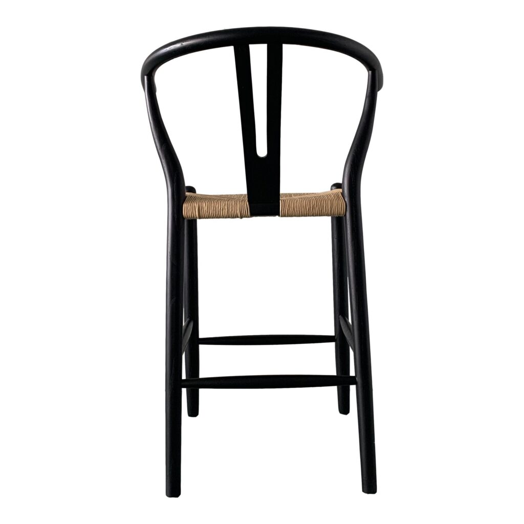 Ventana Counter Stool Black And Natural - Image 4