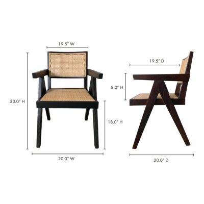 Takashi Chair Dark Brown-Set Of Two FG-1022-20 FG 1022 20 70