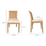 Orville Dining Chair Natural (Set of 2) 21 Orville Dining Chair Natural (Set of 2) FG-1023-24 FG 1023 24 70