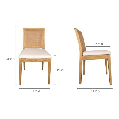 Orville Dining Chair Natural (Set of 2) FG-1023-24 FG 1023 24 70