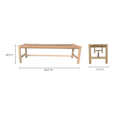 Hawthorn Bench Small Natural FG-1027-24 FG 1027 24 70