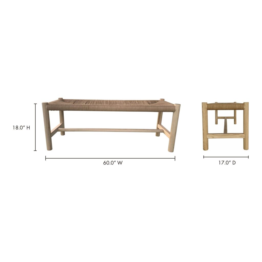 Hawthorn Bench Large Natural - Image 9