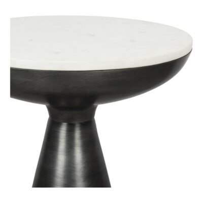 Font Side Table White Marble FI-1032-18 FI 1032 18 02