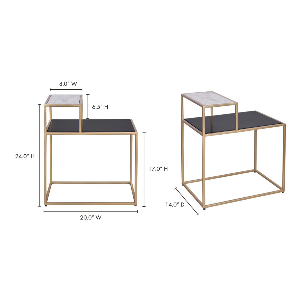 Mies Side Table Gold - Image 5