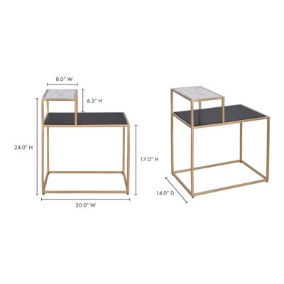 Mies Side Table Gold FI-1108-32 FI 1108 32 70