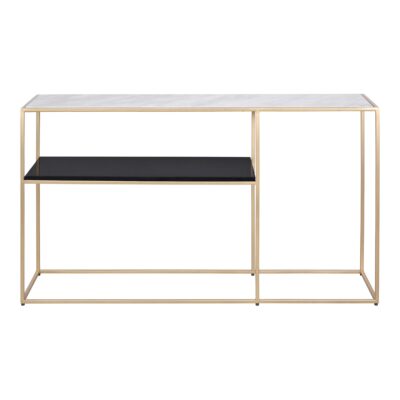 Mies Console Gold Marble Table FI-1110-32-0 FI 1110 32 01