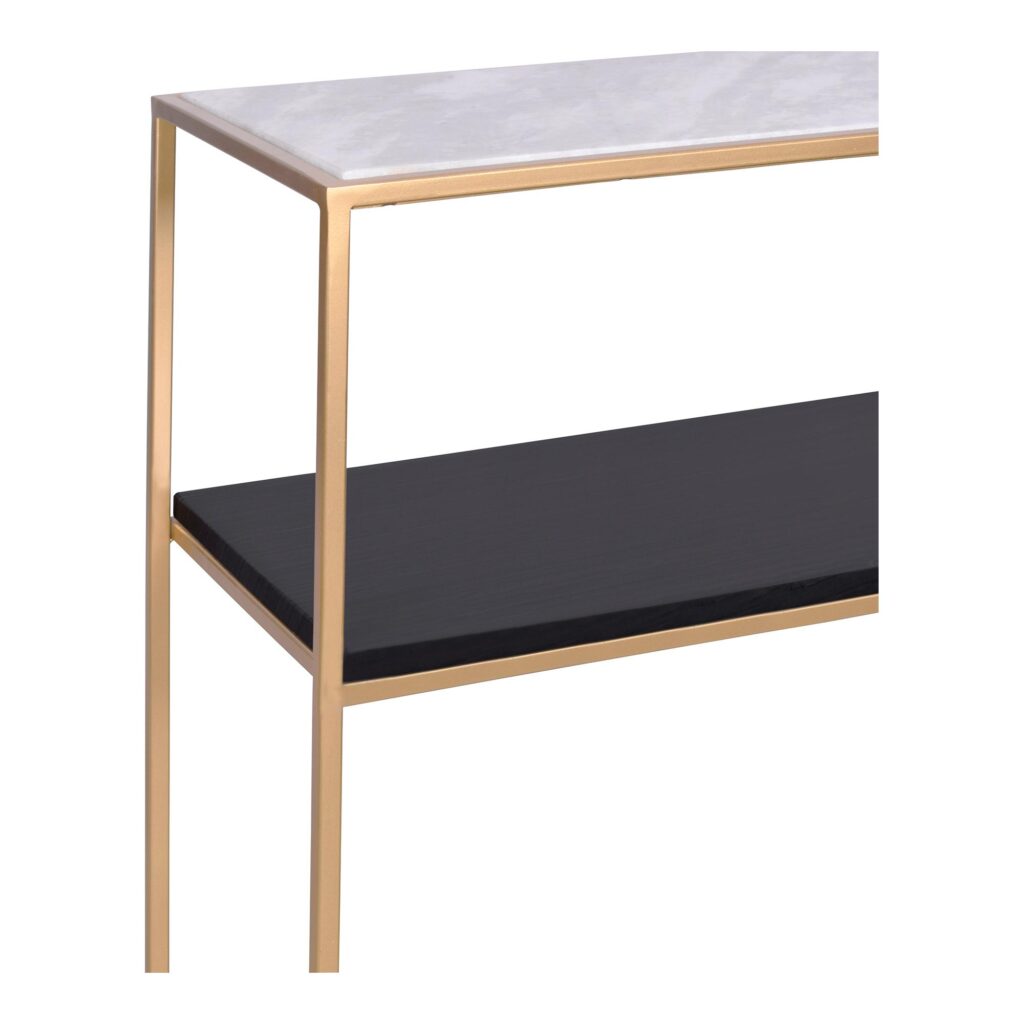 Mies Console Gold Marble Table - Image 3