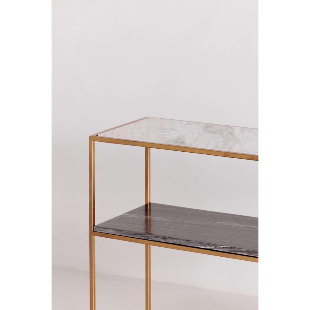 Mies Console Gold Marble Table - Image 5