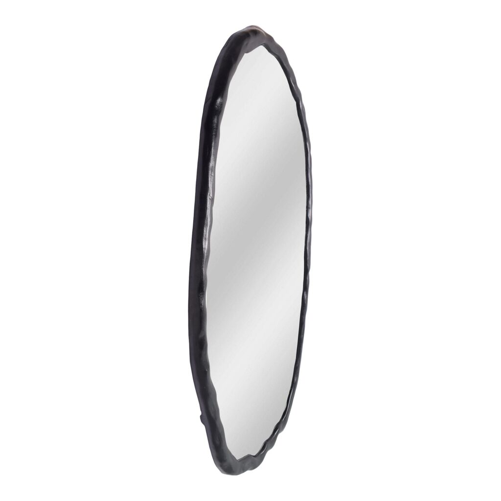 Foundry Oval Mirror Black - Image 2