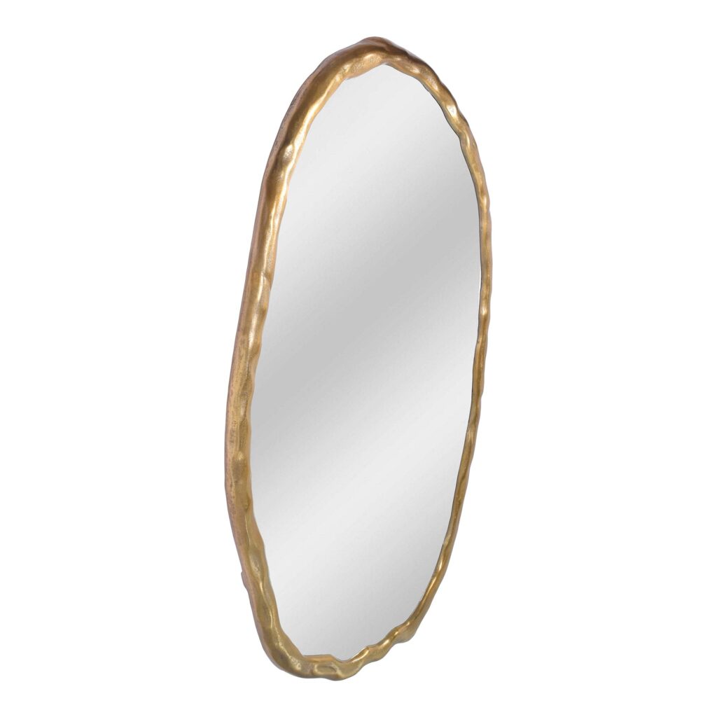 Foundry Oval Mirror Gold - Image 2