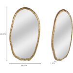 Foundry Oval Mirror Gold FI-1113-32 FI 1113 32 70