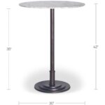 Tori Outdoor Bar Table White Marble FI-1120-18-0 FI 1120 18 0 70