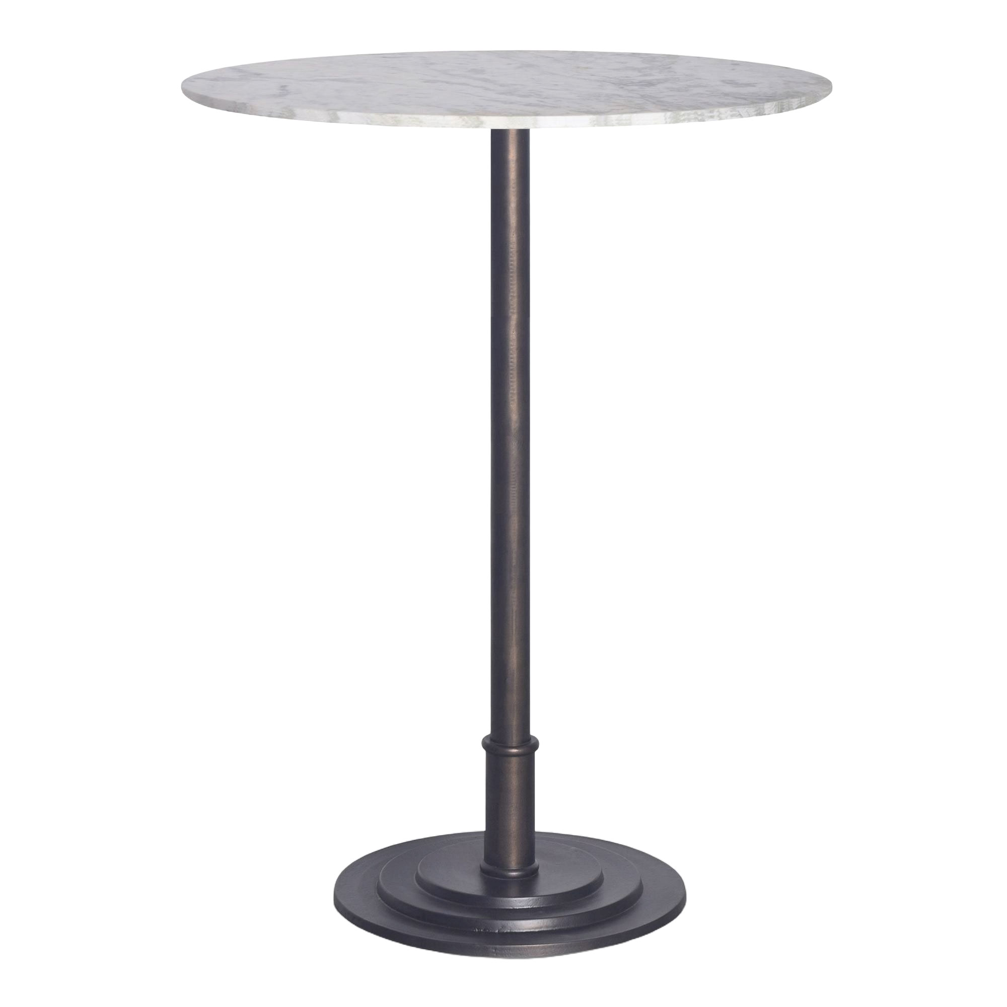 Tori Outdoor Bar Table White Marble