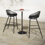 Tori Outdoor Counter Table White Marble FI-1121-18-0 FI 1121 18 0 01