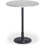 Tori Outdoor Counter Table White Marble FI-1121-18-0 FI 1121 18 0 Tori side right shadsilo