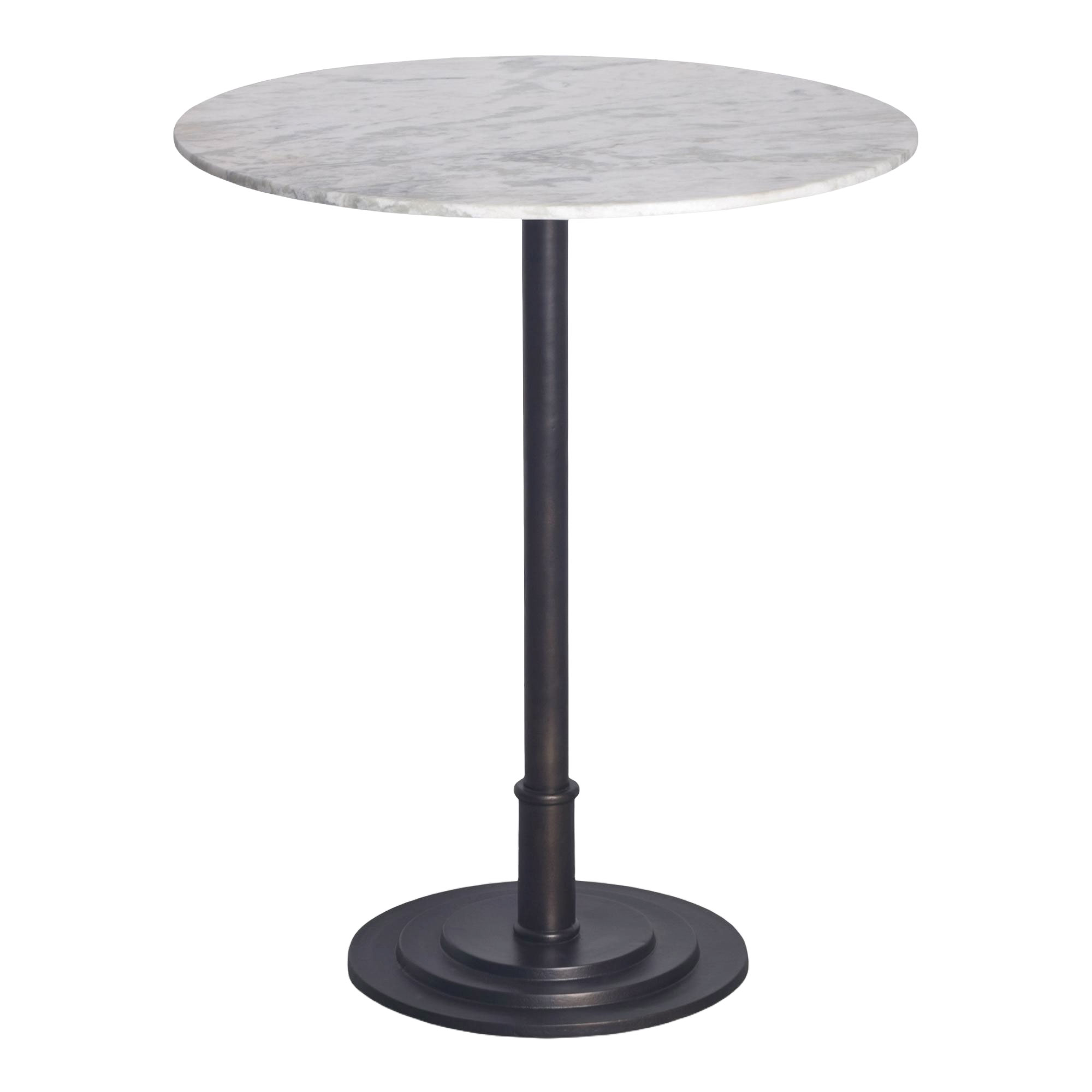 Tori Outdoor Counter Table White Marble 2 Tori Outdoor Counter Table White Marble - Image 2