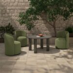 Deacon Outdoor Dining Table Deep Bronze FI-1123-31-0 FI 1123 31 0 00