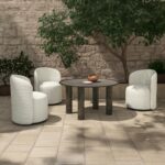 Deacon Outdoor Dining Table Deep Bronze FI-1123-31-0 FI 1123 31 0 01