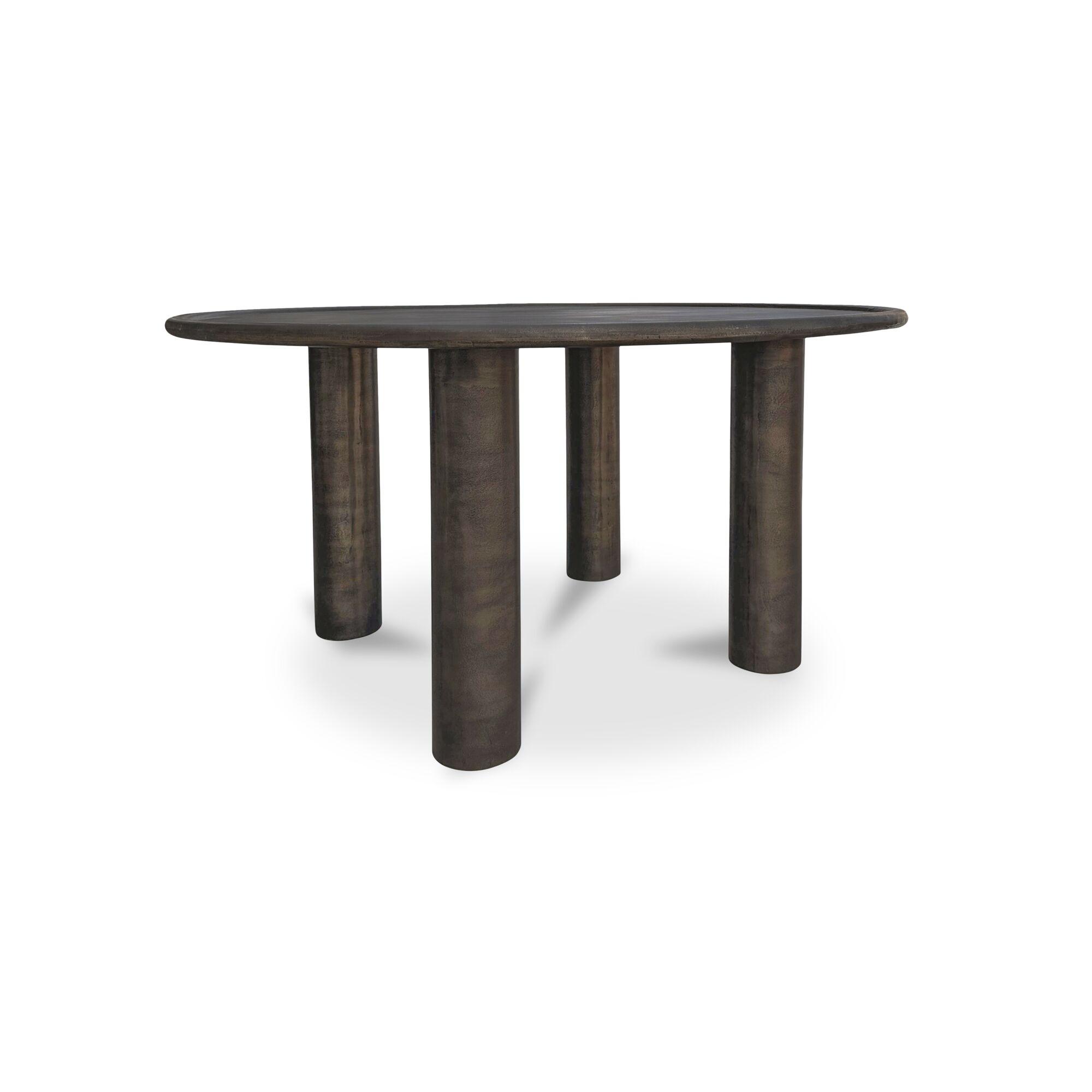 Deacon Outdoor Dining Table Deep Bronze 2 Deacon Outdoor Dining Table Deep Bronze - Image 2