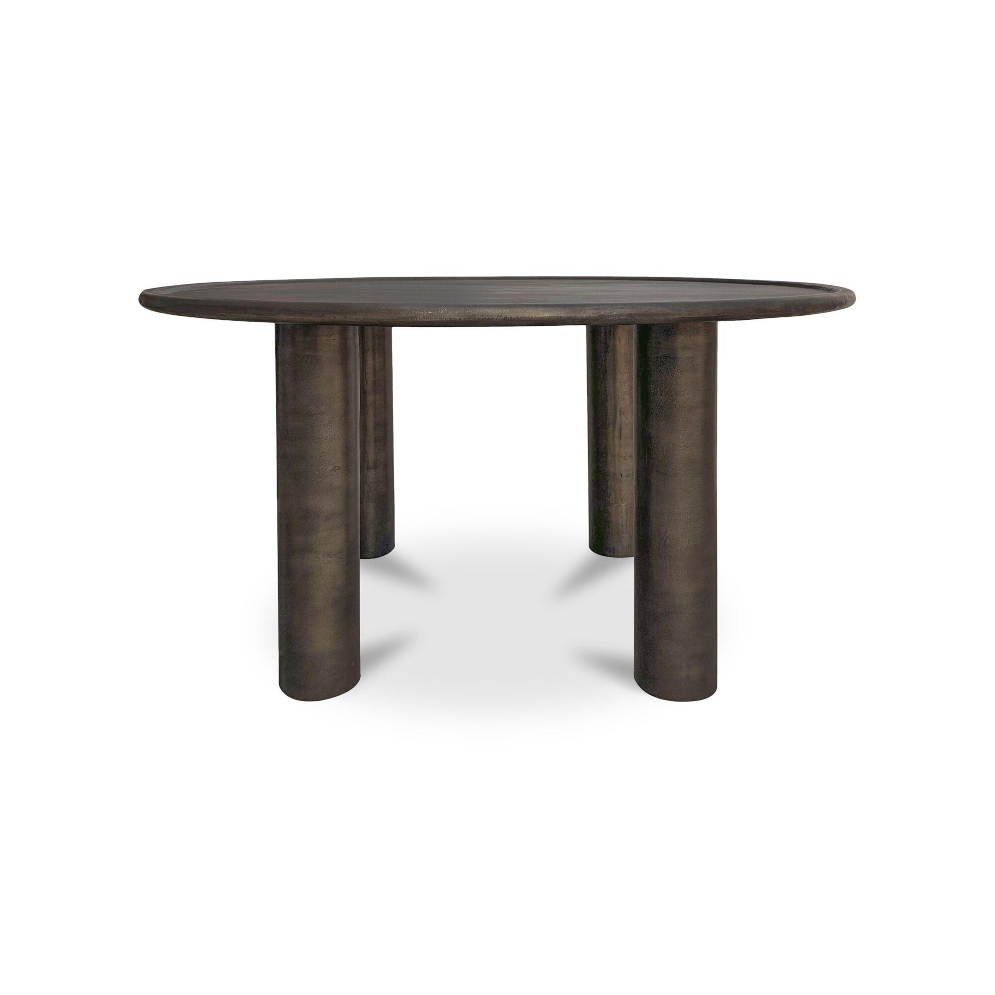 Deacon Outdoor Dining Table Deep Bronze