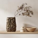 Sabine Cast Aluminum Vase Antique Brass 10 Sabine Cast Aluminum Vase Antique Brass FI-1133-51 FI 1133 51 00