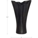 Yeri Cast Aluminum Vase Black 11 Yeri Cast Aluminum Vase Black FI-1134-02 FI 1134 02 70