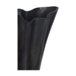 Yeri Cast Aluminum Vase Black 9 Yeri Cast Aluminum Vase Black FI-1134-02 FI 1134 02 Yeri closeup shadsilo