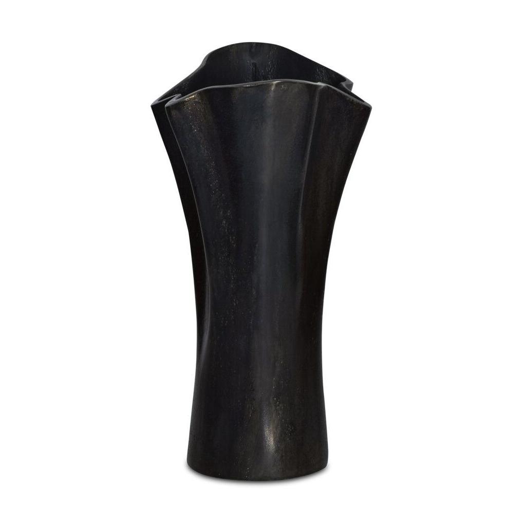 Yeri Cast Aluminum Vase Black 3 Yeri Cast Aluminum Vase Black - Image 3