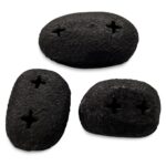 Breton Cast Aluminum Wall Sculpture Black-Set Of 3 FI-1136-02 FI 1136 02 Breton back shadsilo