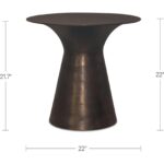 Bardo Outdoor Side Table Deep Bronze FI-1142-31 FI 1142 31 70