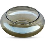 Polene Glass Bowl Small Smoky Brown FI-1143-03 FI 1143 03 Polene front top shadsilo