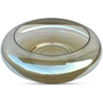 Polene Glass Bowl Large Smoky Brown FI-1144-03 FI 1144 03 Polene front top shadsilo