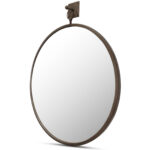 Cameo Mirror Aged Brass - Image 4