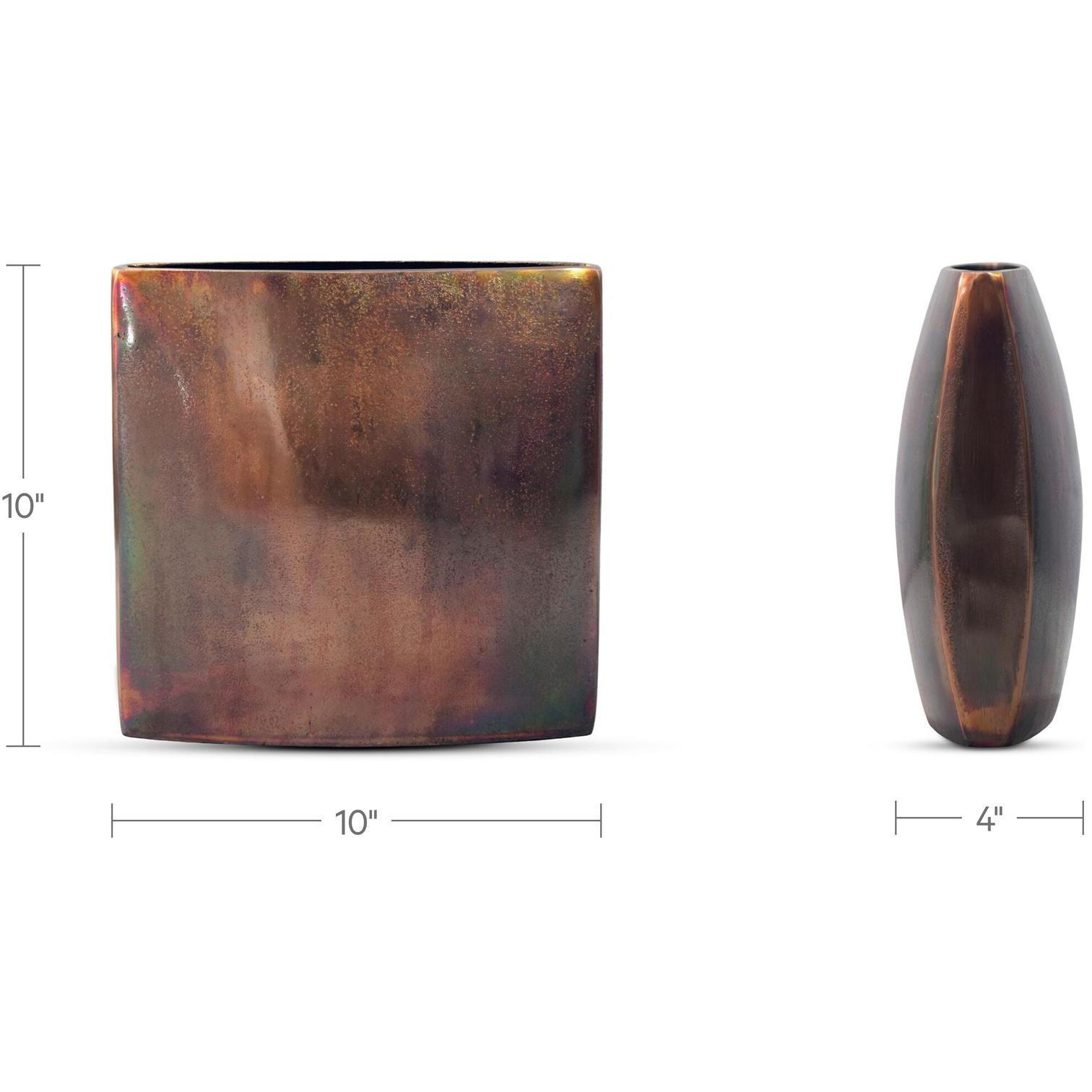 Laval Cast Aluminum Vase 8 Laval Cast Aluminum Vase - Image 8