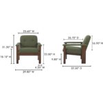 Parker Lounge Chair Green FO-1000-16 FO 1000 16 70