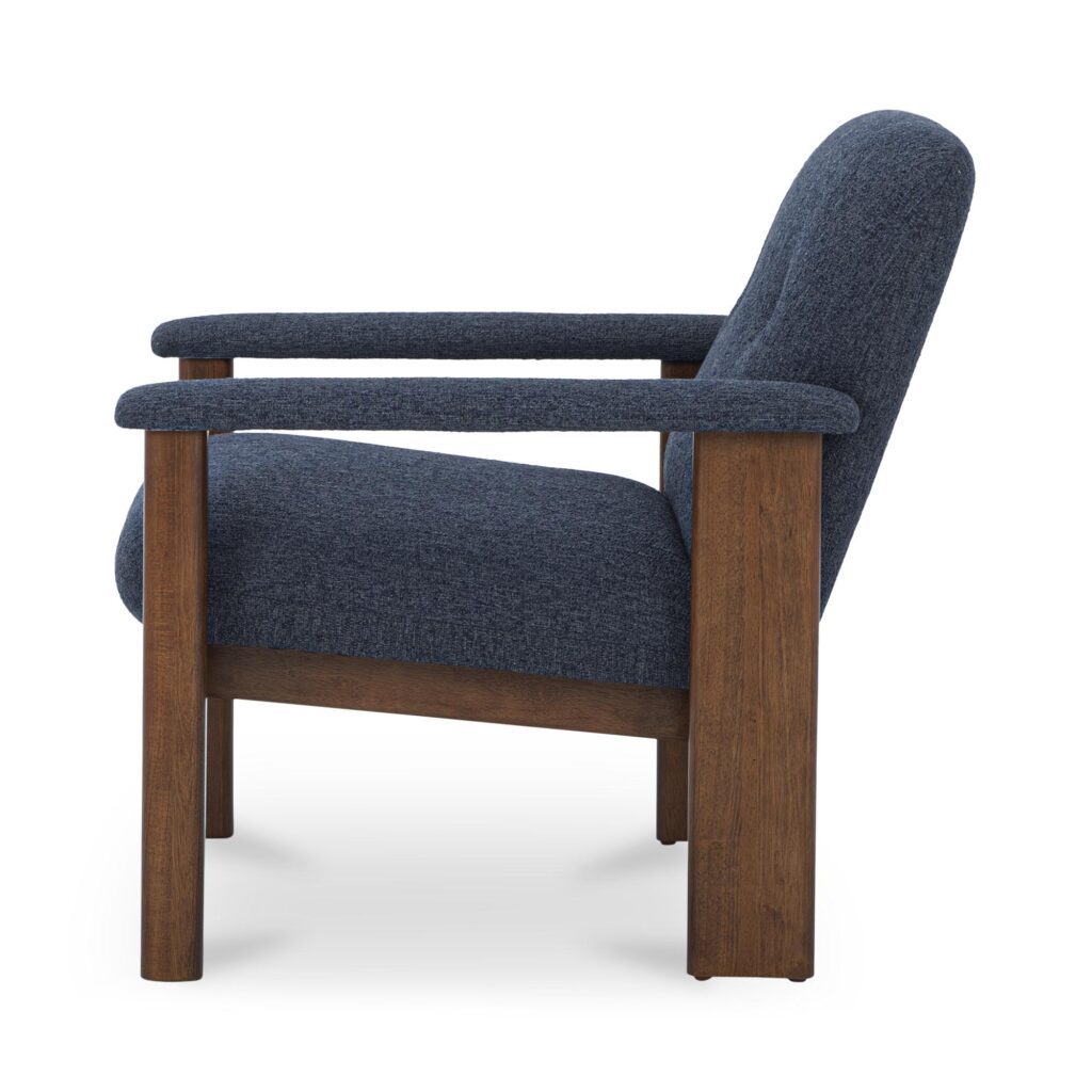 Parker Lounge Chair Dark Blue - Image 3