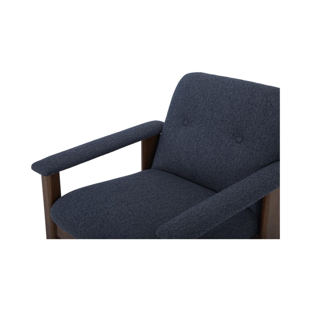 Parker Lounge Chair Dark Blue - Image 5