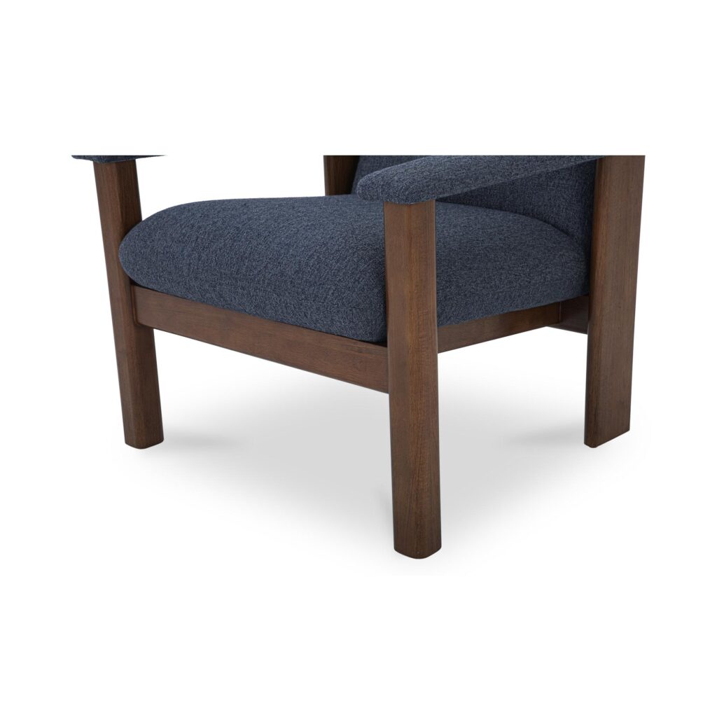 Parker Lounge Chair Dark Blue - Image 6