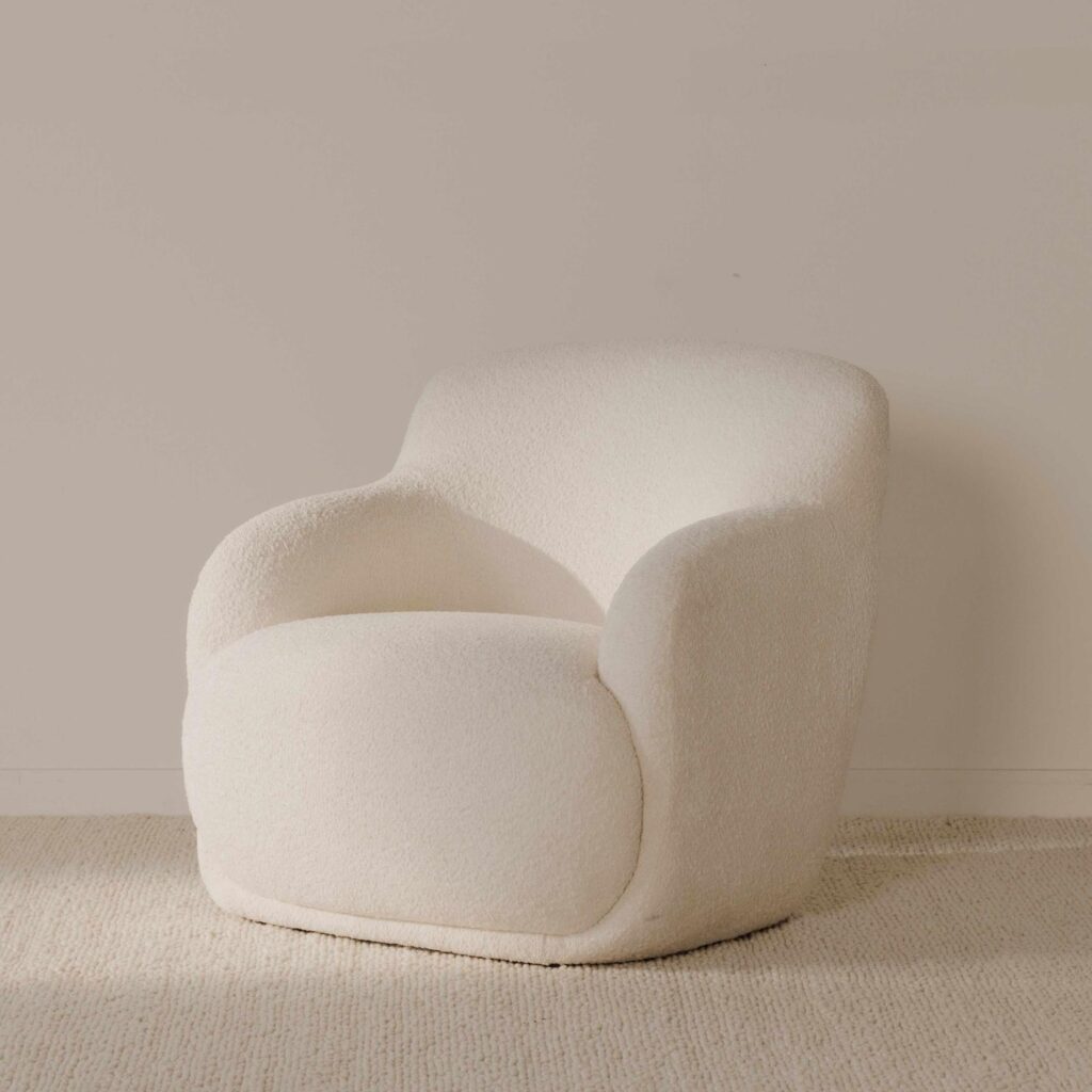 Stevie Lounge Chair Cream - Image 7