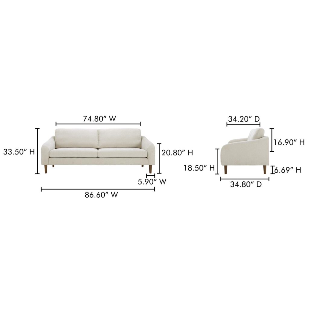 Quinn Sofa Oatmeal - Image 7